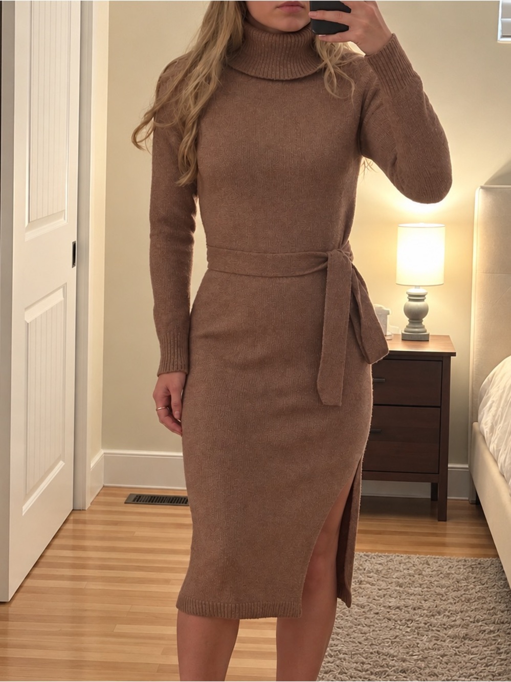 Turtleneck Sweater Dress